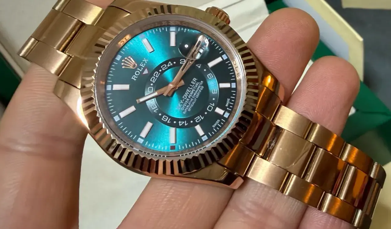 Rolex Sky-Dweller մեխանիկական իր օրիգինալ տուփով Ամերիկայից բերված ժամացույց ինքնալարվող ժամ ձեռքի