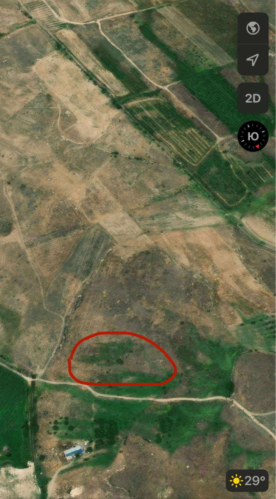 Հողատարածք Զովունիում