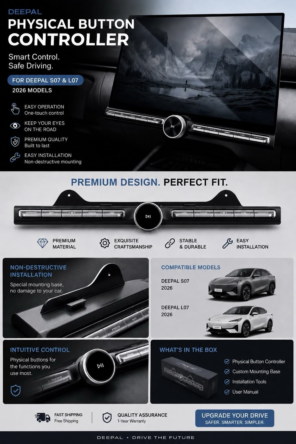 Changan factory physical buttons DEEPAL S07 and L07 2026 model
