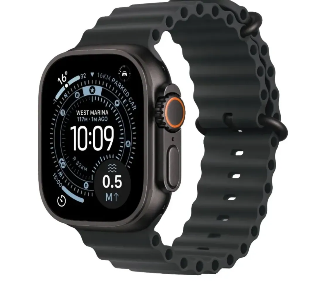Apple Watch Ultra 3 49mm Black Titanium Ocean band