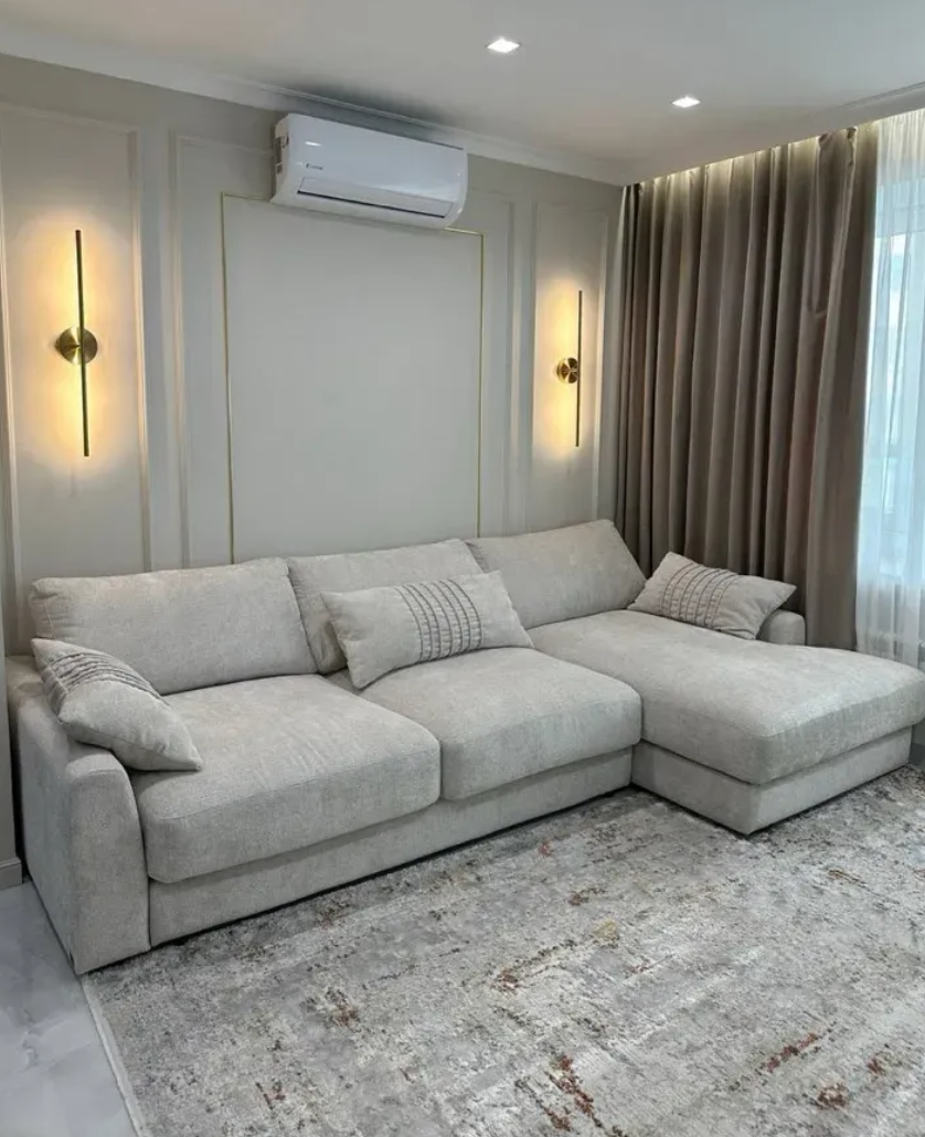 Sofa, Hall, Couch, Rectangular, multicolored, textile, 1 seat, 280 x 130 cm