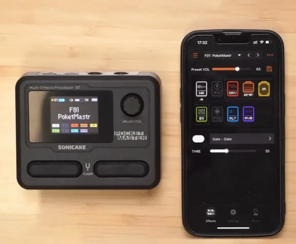 Guitar effect processor Sonicake Pocket Master
