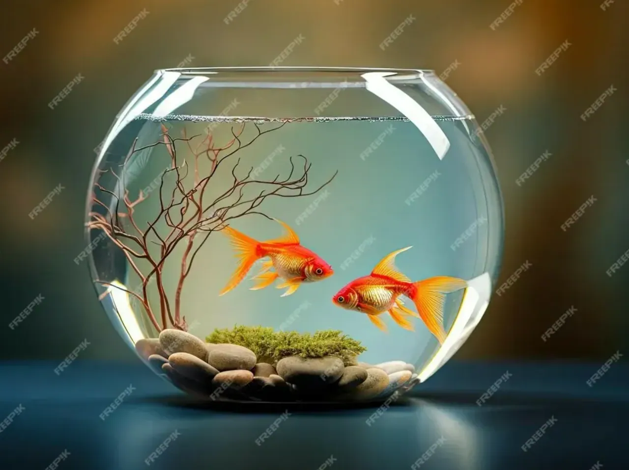 Կոլբա ոսկի ձուկ + ավազ