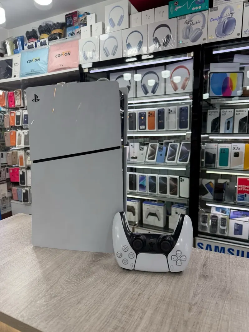 Ps5 Playstationn5 Slim Disk 1-jostik 1TB լավ վիճակում խաղերը առկա