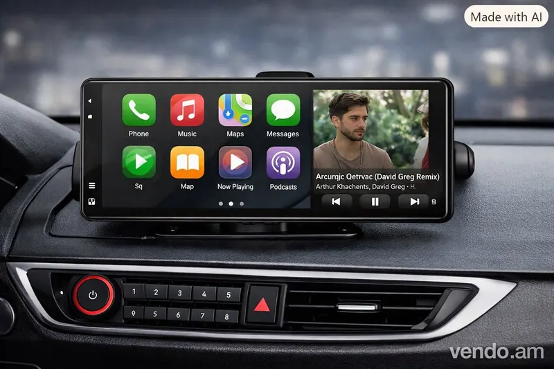 CarPlay & android auto էկրան մոնիտոր նվագարկիչ մագ
