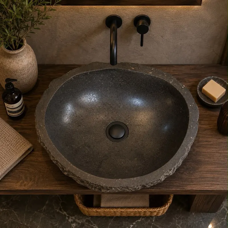 Handmade stone sink